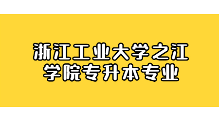 浙江工業(yè)大學(xué)之江學(xué)院專升本專業(yè)