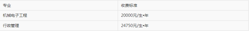 同濟(jì)大學(xué)浙江學(xué)院退役大學(xué)生士兵免試專升本學(xué)費(fèi)